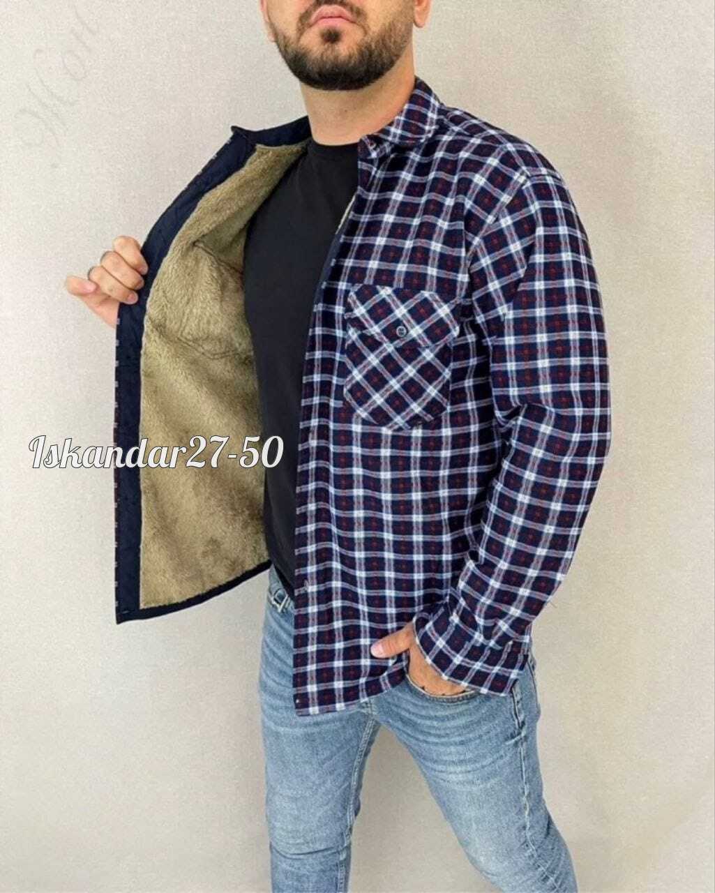 рубашка на меху,рубашка великан,рубашки мужские модные, мужская одежда,теплая рубашка