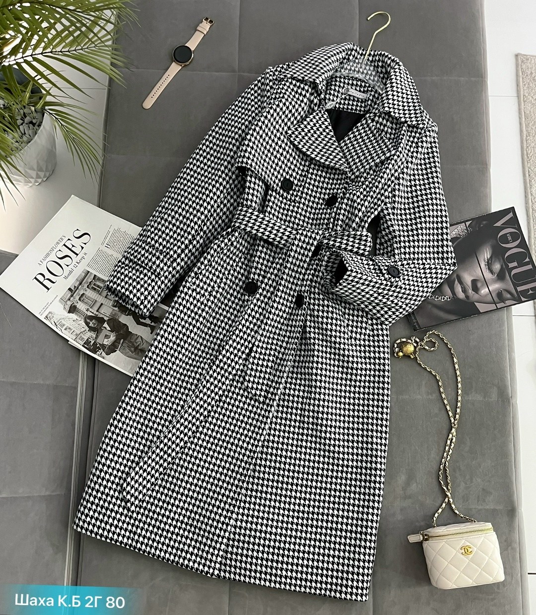 пальто в гусиную лапку,пальто женские,пальто,стильное пальто,тренч пальто