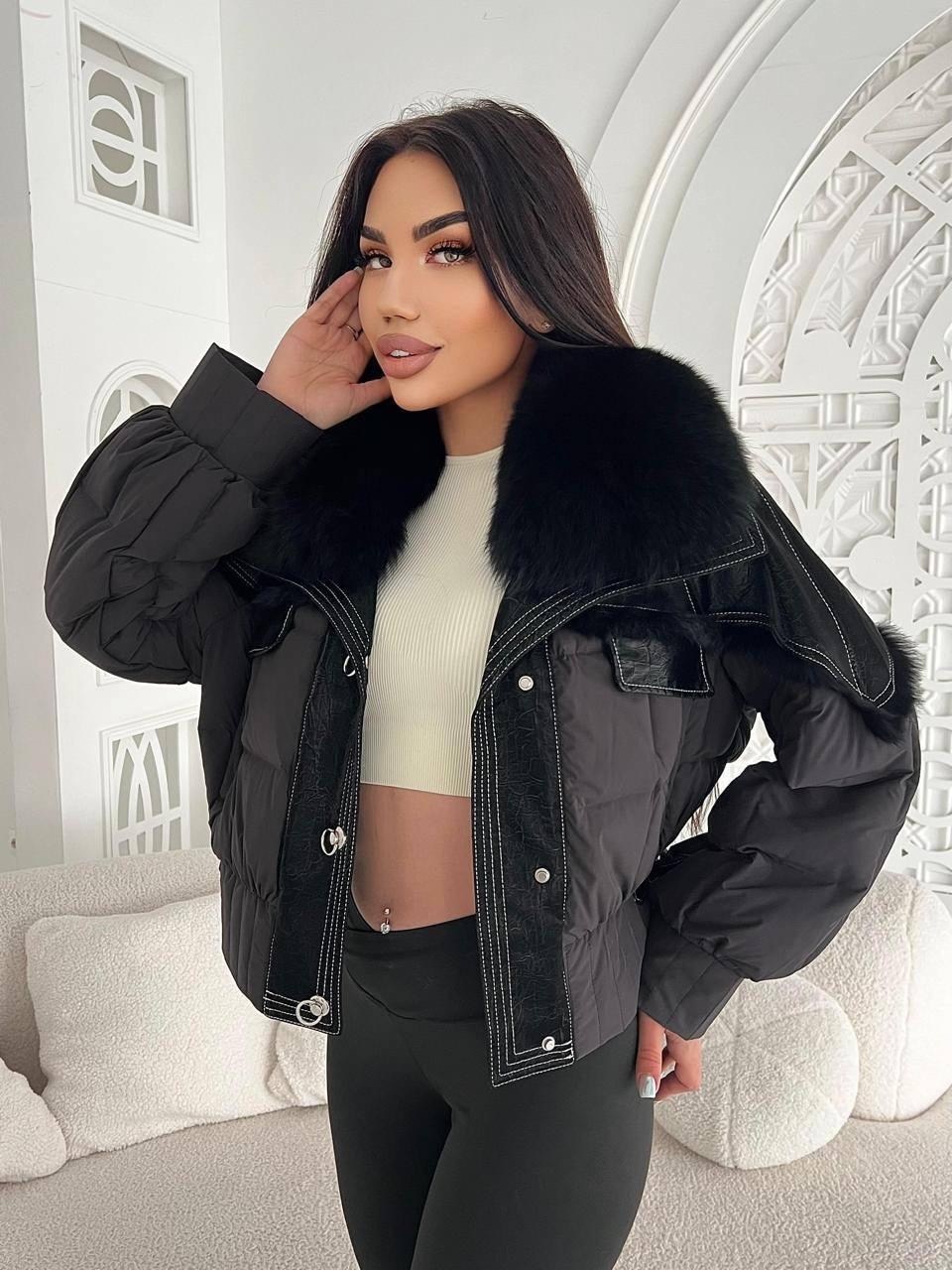 женский пуховик с меховым воротником,пуховики с мехом,пуховики с натуральным мехом,меховая куртка,пуховик с меховым воротником