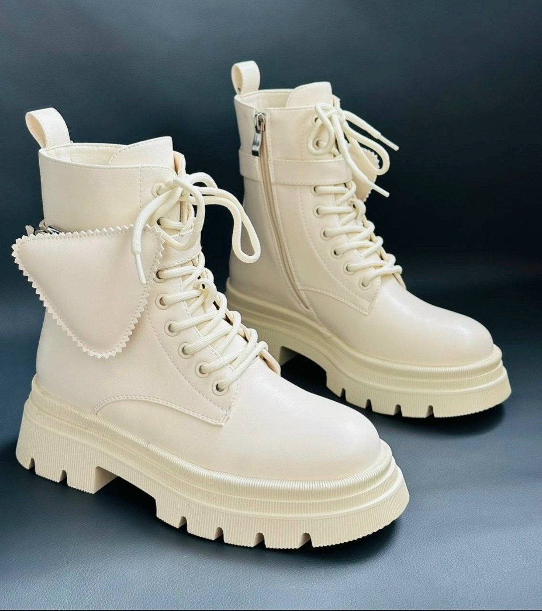 ,ботинки женские,демисезонные ботинки,зимняя женская ,ботинки с бежевой подошвой