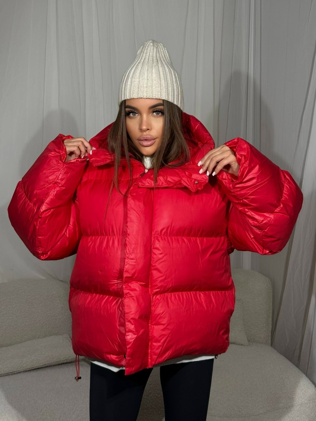 модная куртка,куртка оверсайз,стильная куртка,куртка комбинированная,куртка пуховик