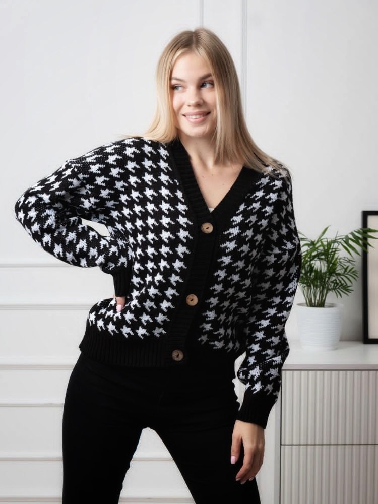 кардиган гусиная лапка,toptop кардиган гусиная лапка,кардиган,кардиган женский,кардиган кофта