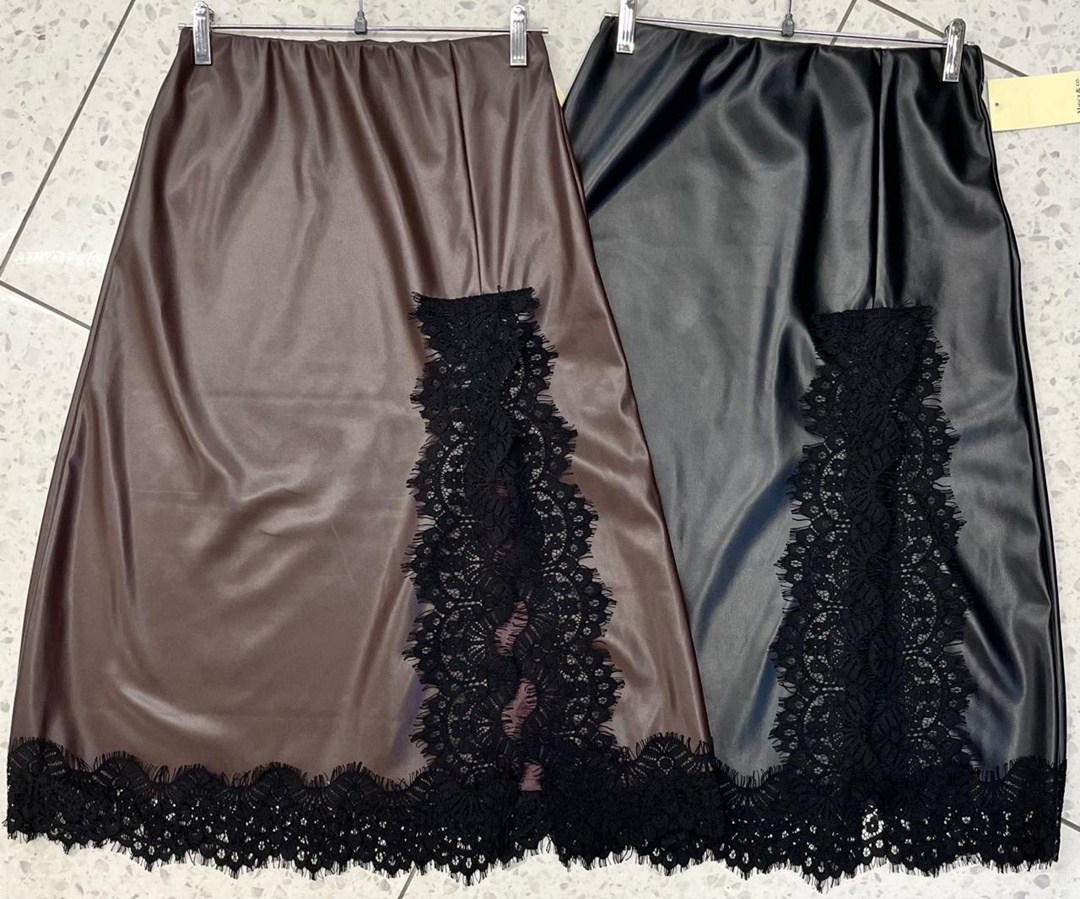 кожаные комбинированные юбки,юбка с кружевами,юбка с гипюром,кожаная юбка,кружевная юбка