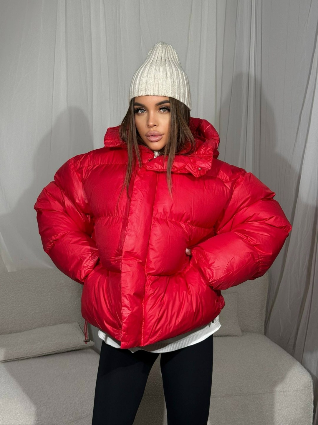 модная куртка,куртка оверсайз,стильная куртка,куртка комбинированная,куртка пуховик