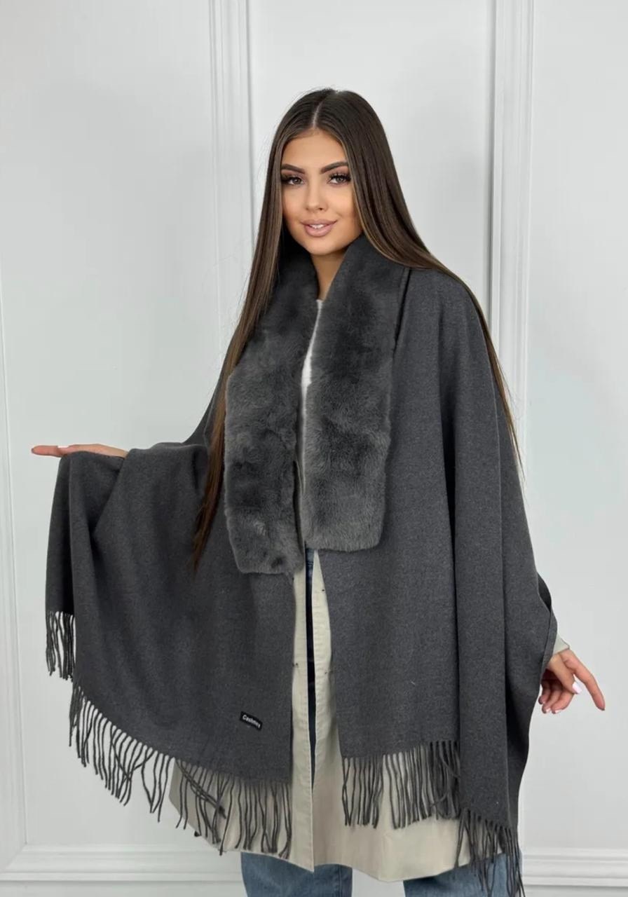 накидка из искусственного меха,накидки,накидка меховая,накидка женская теплая,пончо с мехом