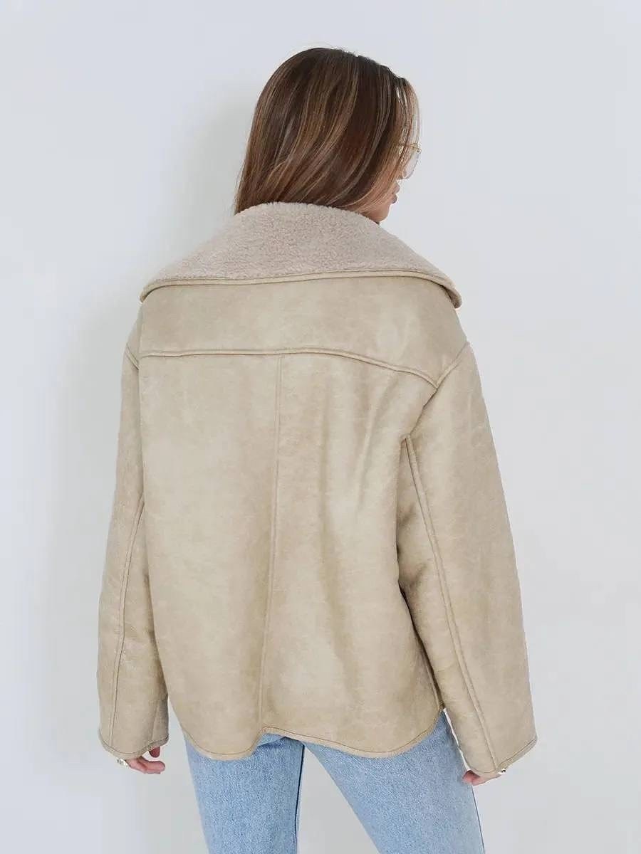 дубленка искусственная женская,дубленка искусственная,дубленка женская,дубленка оверсайз,куртка дубленка