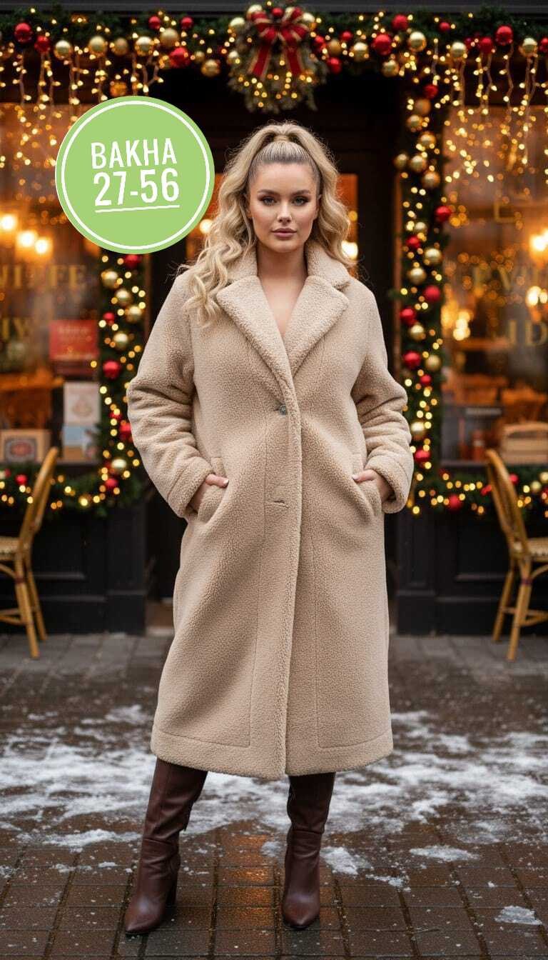 пальто из искусственного меха,белое плюшевое пальто,теплое пальто,плюшевое пальто женское,плюшевое пальто