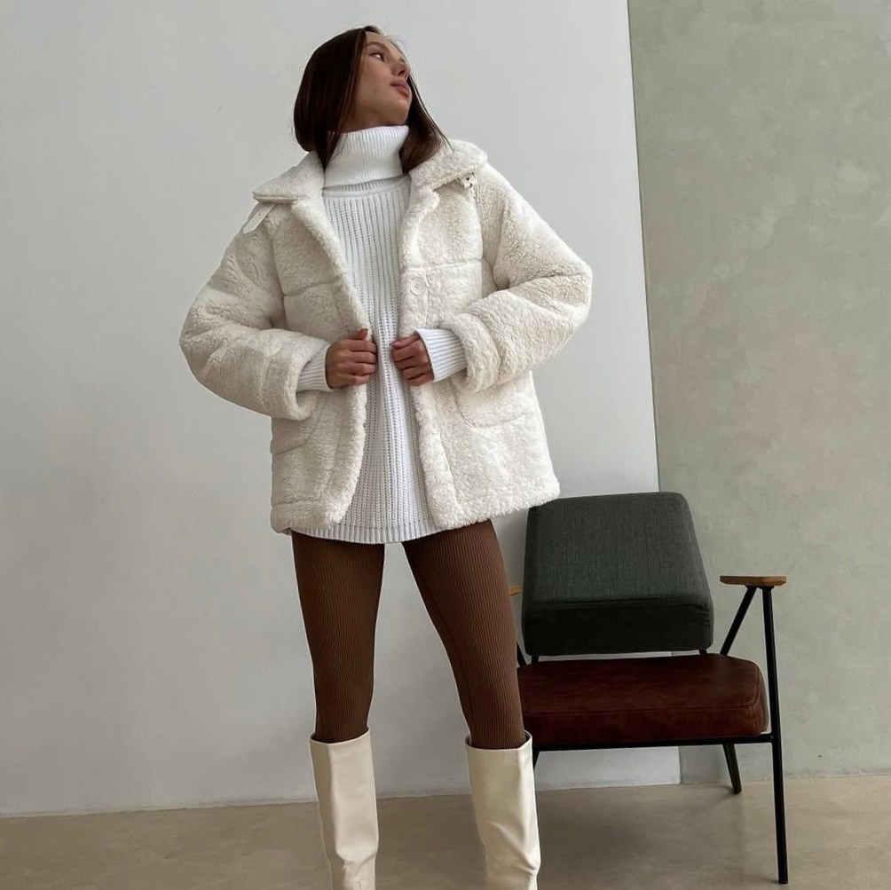 повседневная куртка,теплая куртка,плюшевая куртка,куртка барашек,куртка женская