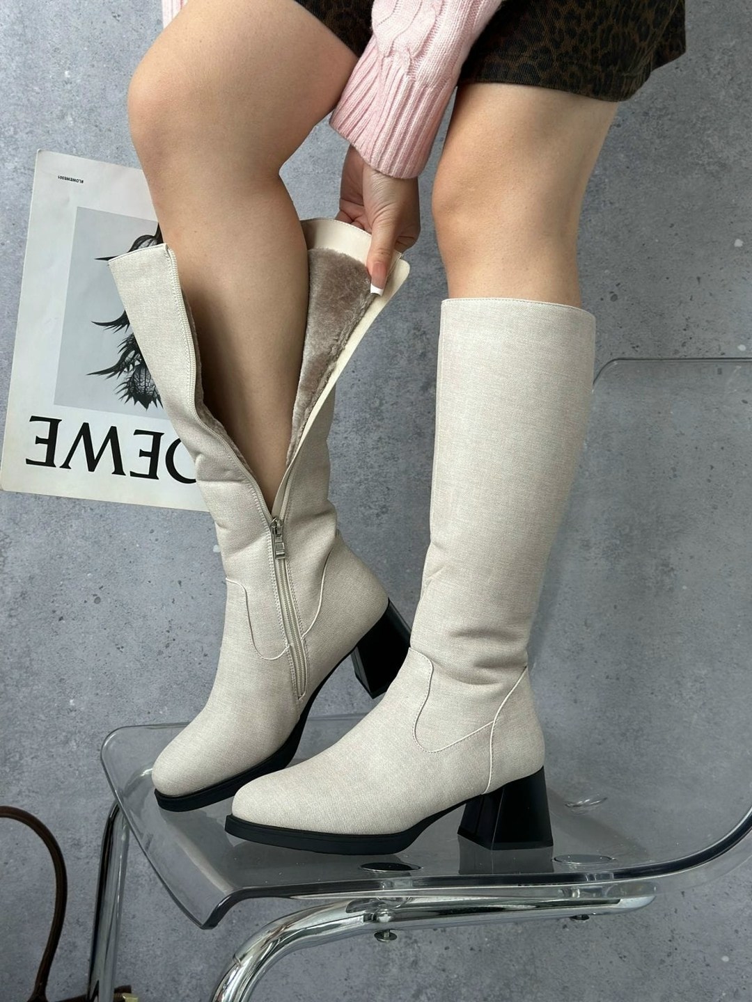 сапоги трубы на каблуке,,женские сапоги,демисезонные сапоги,стильные сапоги