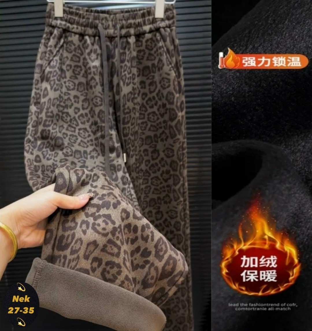 брюки с леопардовым принтом,брюки теплые,брюки модные,леопардовые брюки,брюки свободные