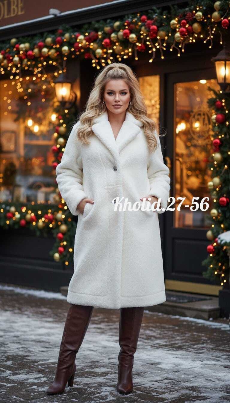 пальто меховое,пальто из искусственного меха,белое плюшевое пальто,теплое пальто,плюшевое пальто