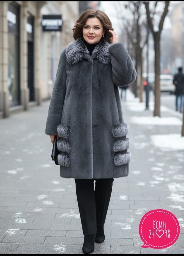 кировская меховая фабрика,шуба норковая москвичка графит,шуба кировская меховая фабрика,норковые шубы,серая мутоновая шуба