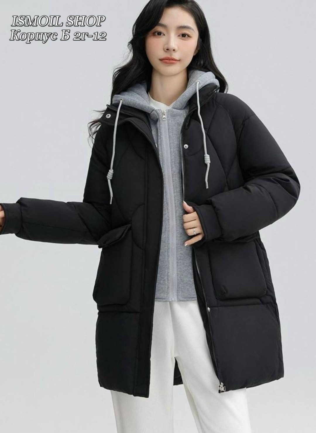 пуховик повседневный,стильные пуховики,зимняя куртка женская,пуховик средней длины,женские пуховики