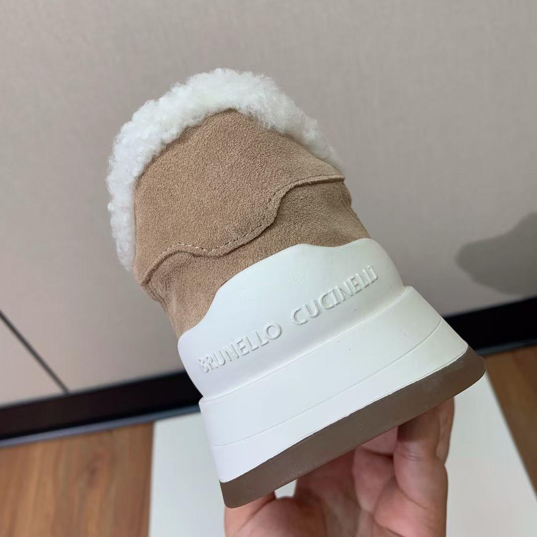 кроссовки brunello cucinelli,,женские кроссовки с мехом,женские кроссовки,замшевые кроссовки
