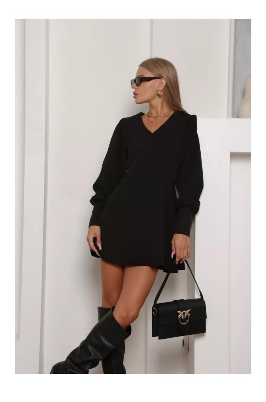 черное платье с белым воротником,платье с воротником,платье с белым воротником,школьное платье,стильное платье мини