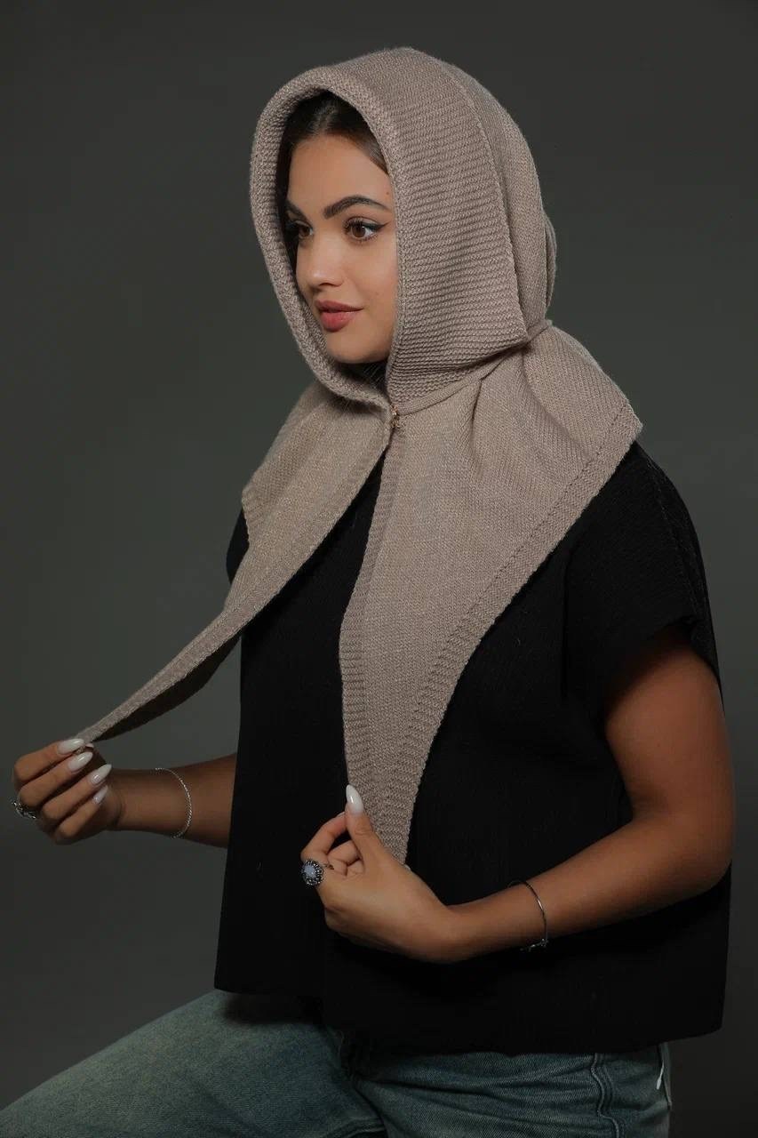 вязаный капор,капор женский вязаный,капор вязанный,женский капор,капор шапка