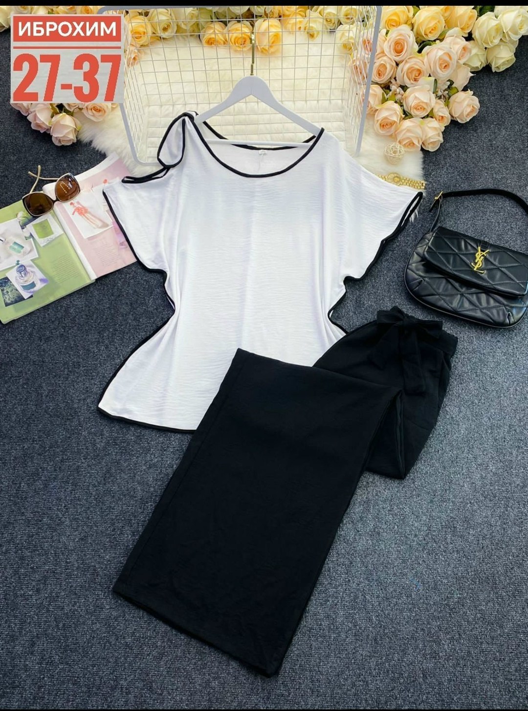 блуза,,белый брючный костюм,блузка прямого силуэта,блузка туника