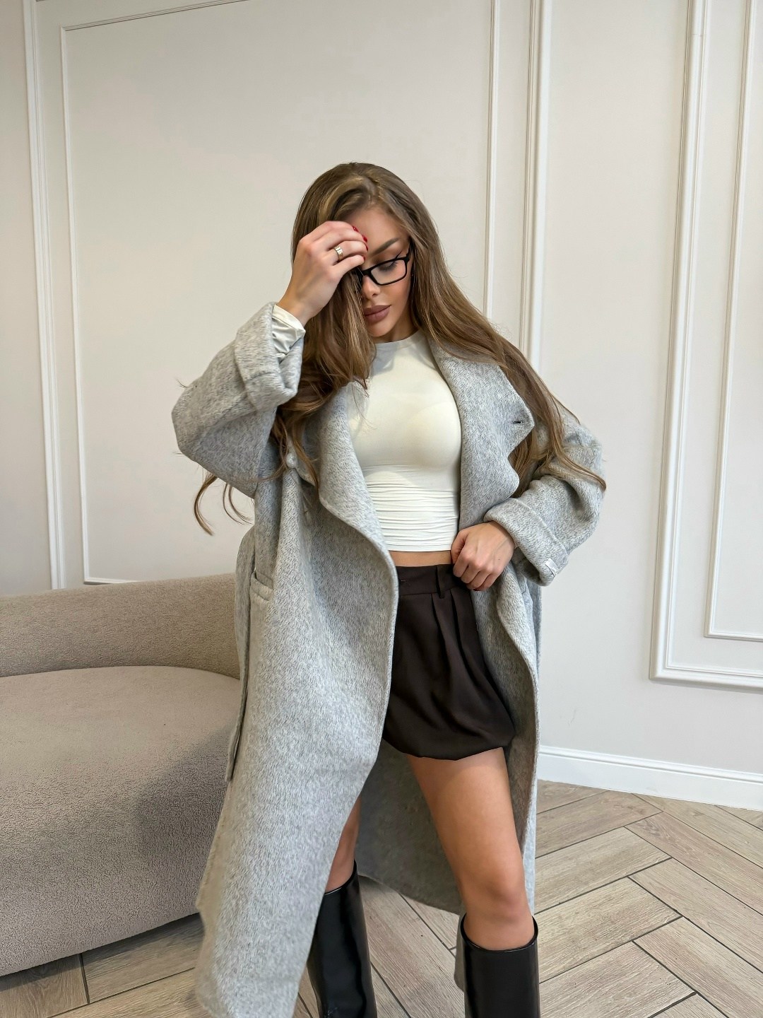 элегантные пальто,стильное пальто,серое пальто,пальто,кашемир пальто