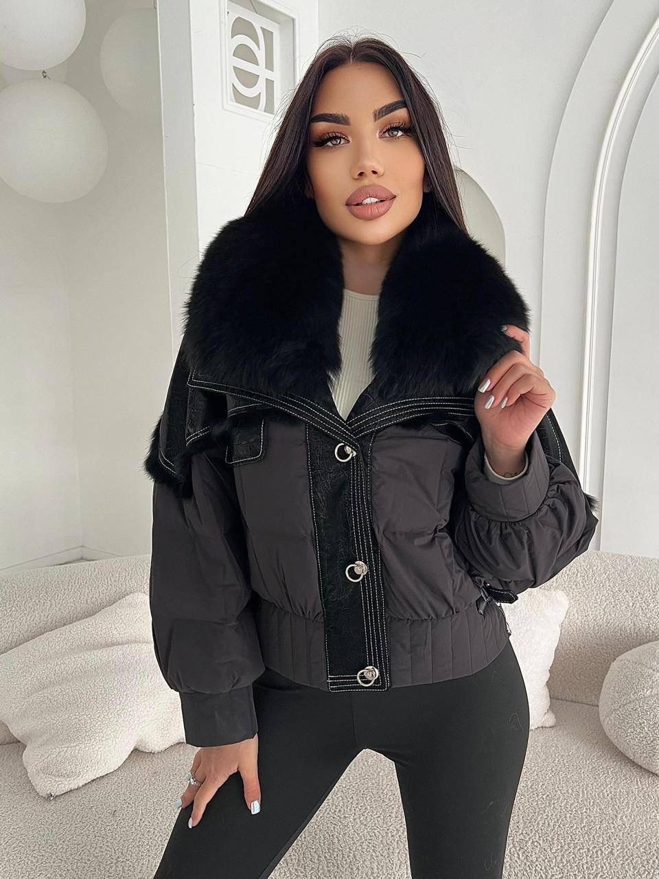 женский пуховик с меховым воротником,пуховики с мехом,пуховики с натуральным мехом,меховая куртка,пуховик с меховым воротником