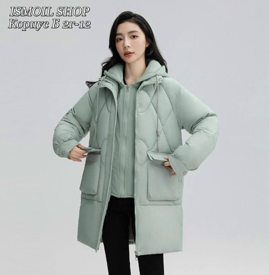 пуховик повседневный,стильные пуховики,зимняя куртка женская,пуховик средней длины,женские пуховики
