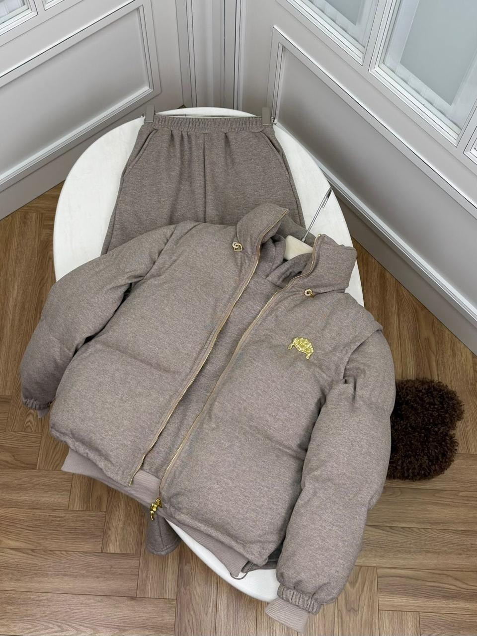 стильные костюмы,костюм тройка женский,серый костюм тройка,костюм тройка с курткой,костюм тройка