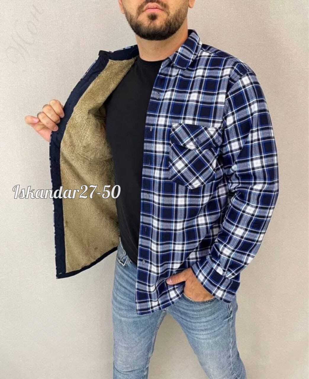 рубашка на меху,рубашка великан,рубашки мужские модные, мужская одежда,теплая рубашка