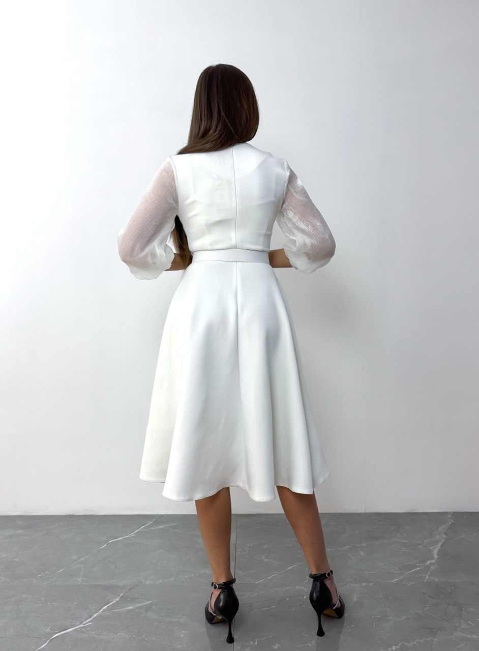 платье свадебное миди,платье,нарядное платье,платье креп,платье миди