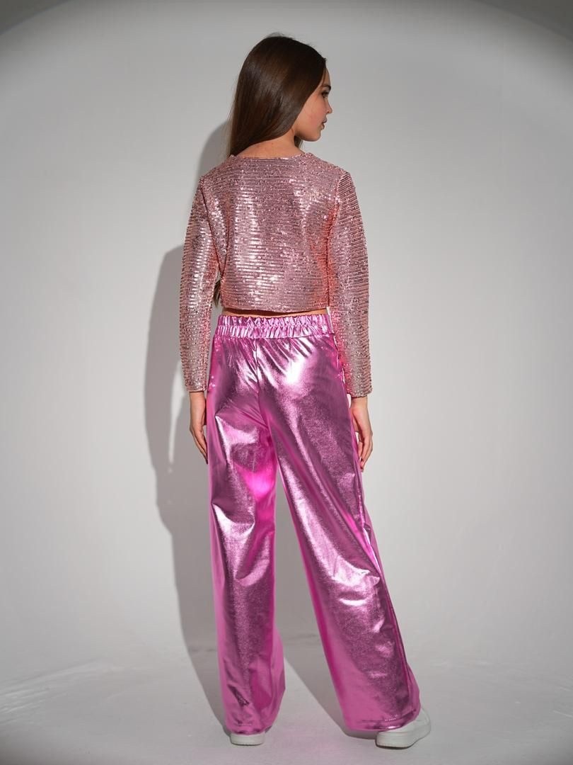 брюки блестящие,костюмы брючные,серебряные брюки,костюм праздничный,брючный костюм с пайетками