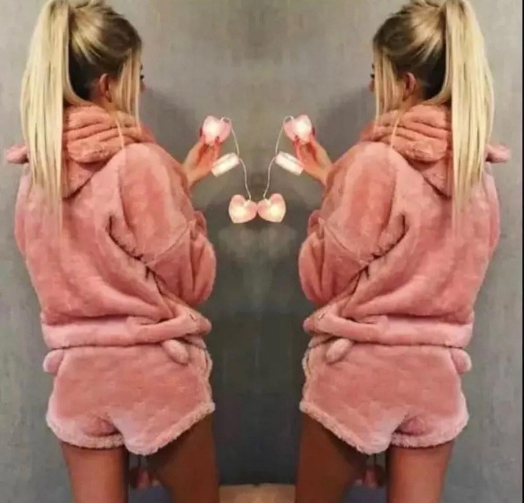 махровая пижама,пижама с шортами теплая плюшевая,пижама женская теплая,плюшевая пижама meow,плюшевая пижама