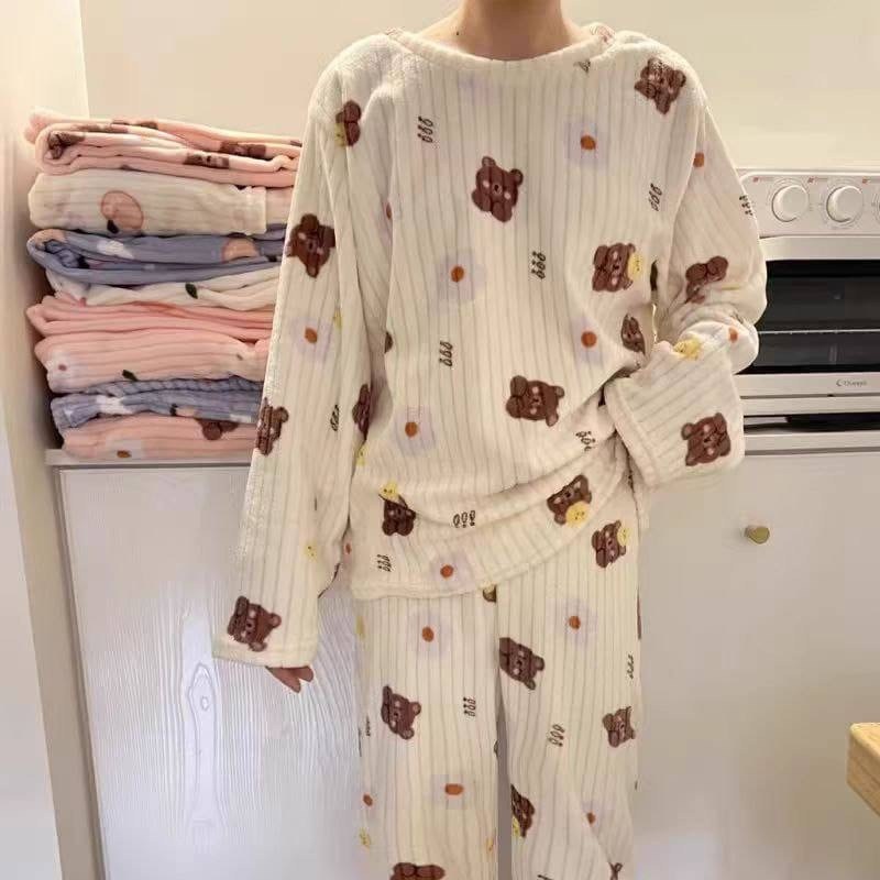 теплая пижама женская,теплая пижама,пижама домашний одежда,женские пижамные комплекты,пижама для женщин