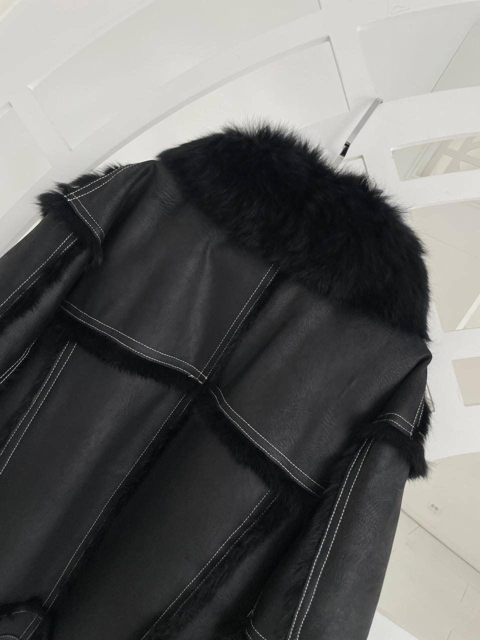 дубленка авиатор тоскана женская,aftf basic дубленка черная авиатор,меховая куртка,женская куртка из искусственной кожи,дубленка женская