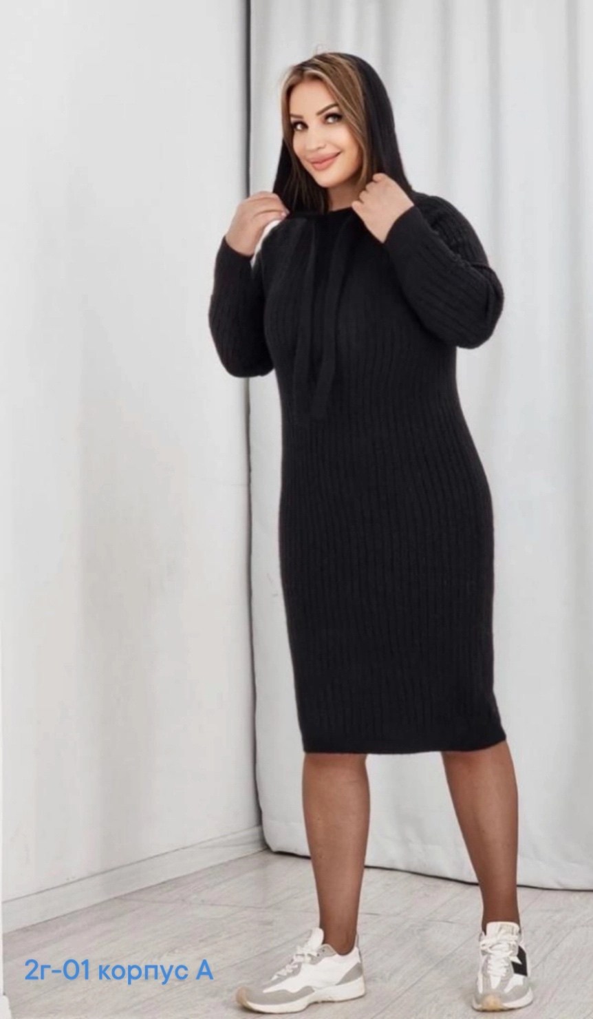 платье женское с капюшоном,платье вязаное,платье женская,женское платье вязаное,платье с капюшоном