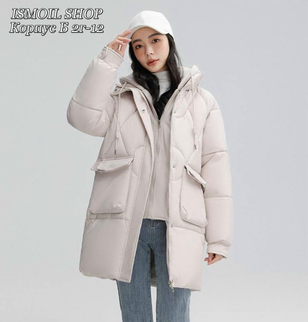 пуховик повседневный,стильные пуховики,зимняя куртка женская,пуховик средней длины,женские пуховики