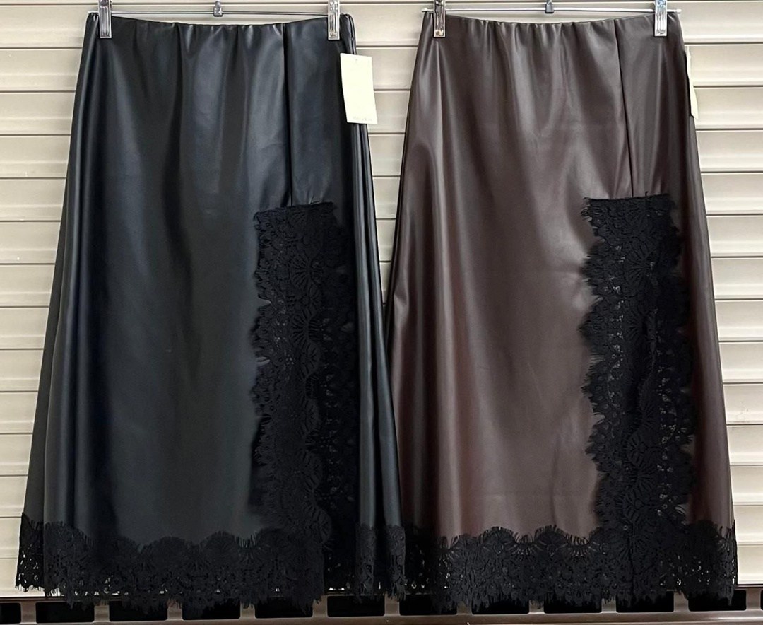 кожаные комбинированные юбки,юбка с кружевами,юбка из экокожи,юбка с гипюром,кожаная юбка