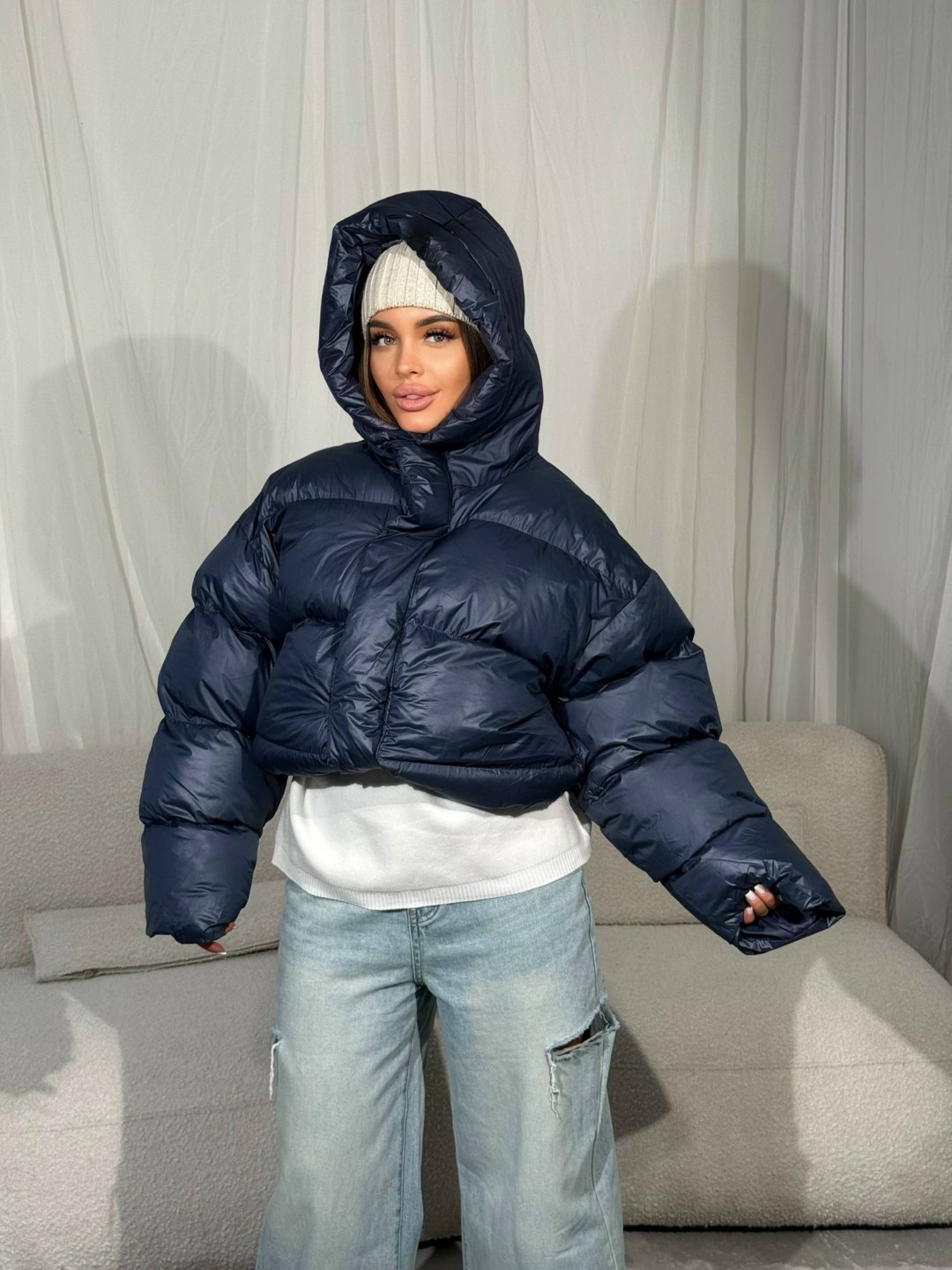 модная куртка,куртка оверсайз,стильная куртка,куртка комбинированная,куртка пуховик