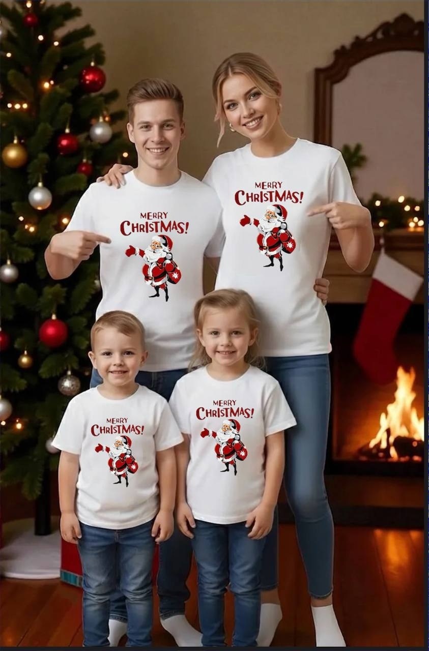 новогодние футболки,семейные новогодние футболки,семейные футболки,новогодние футболки для всей семьи,футболка рождество
