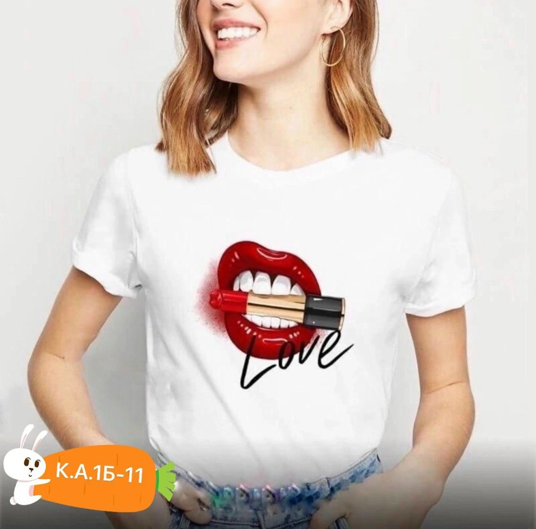 майка с губами,женская футболка с принтом,женская футболка,футболка с принтом губы,летние женские футболки