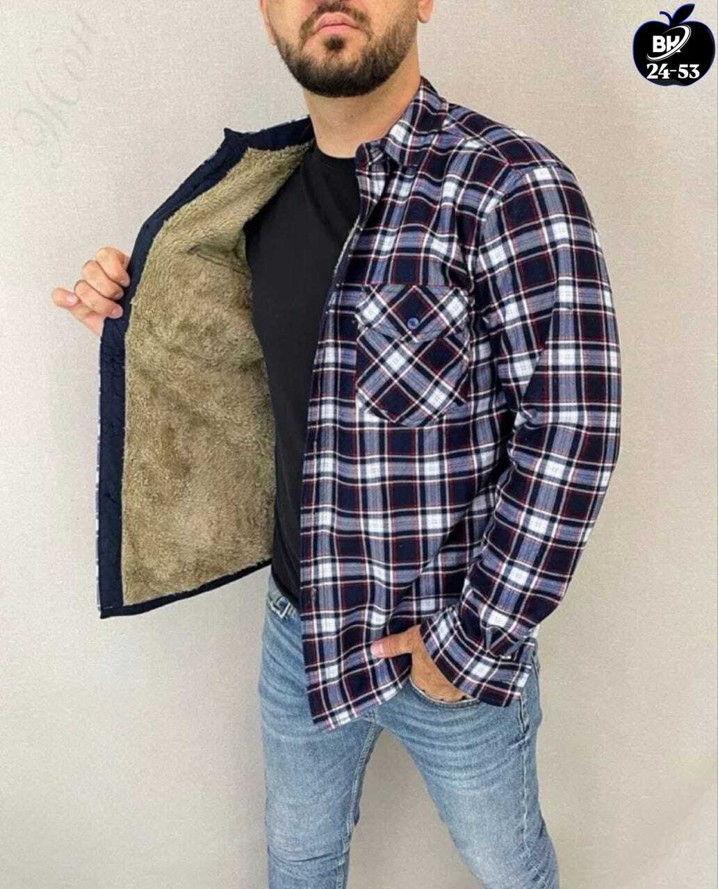 рубашка на меху,рубашка теплая на флисе,рубашка на флисе,мужская мода,мужская клетчатая рубашка