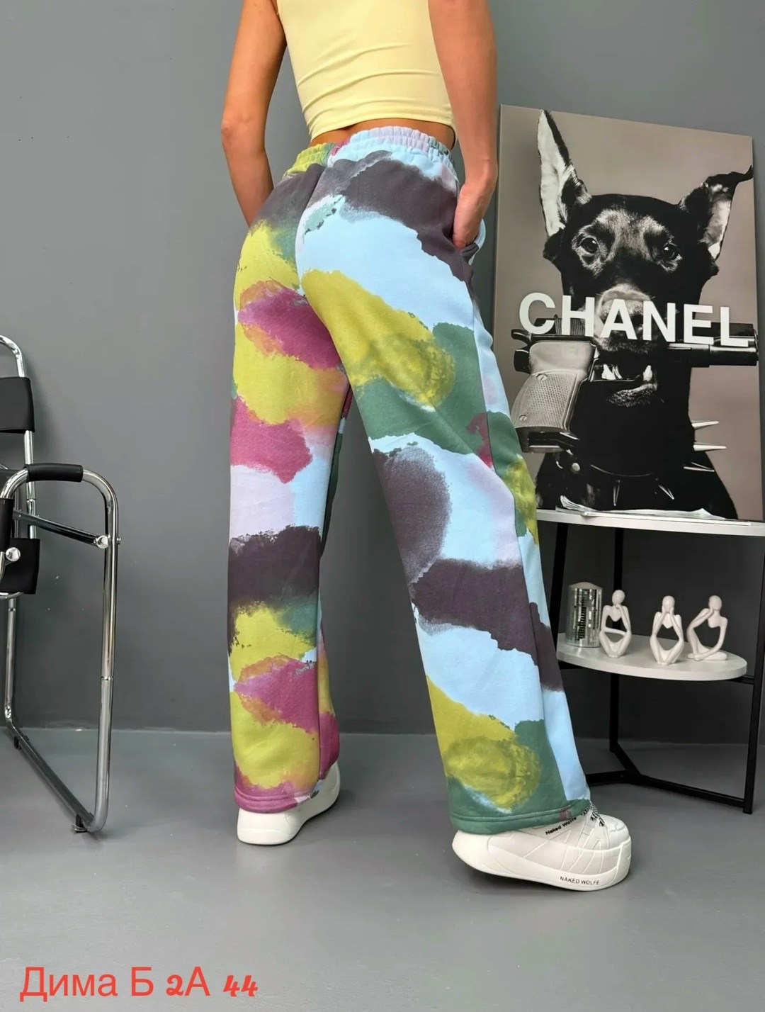 брюки с рисунком,брюки с широкими штанинами,модные брюки,джинсы разноцветные,радужные штаны