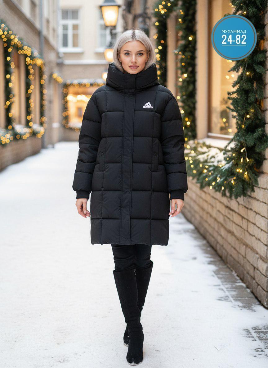 женские пуховики adidas,женский пуховик adidas originals down parka,зимние куртки,пуховик зимний длинный adidas,пуховик адидас