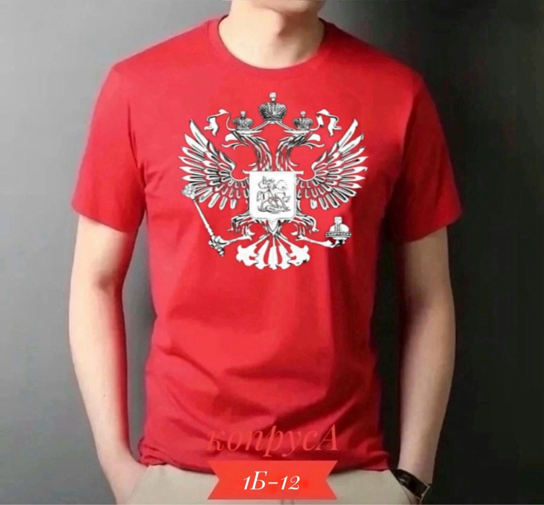 футболка с гербом,футболки для мужчин,футболка мужская,футболка россия,футболка