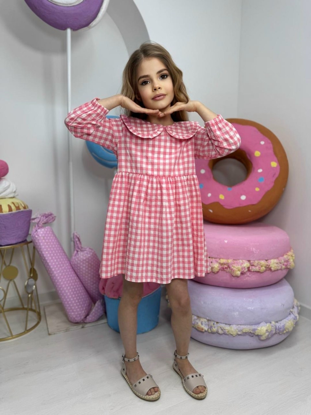 платье хлопок детское,детская платье,платье для девочек,платье в клетку,одежда для девочки