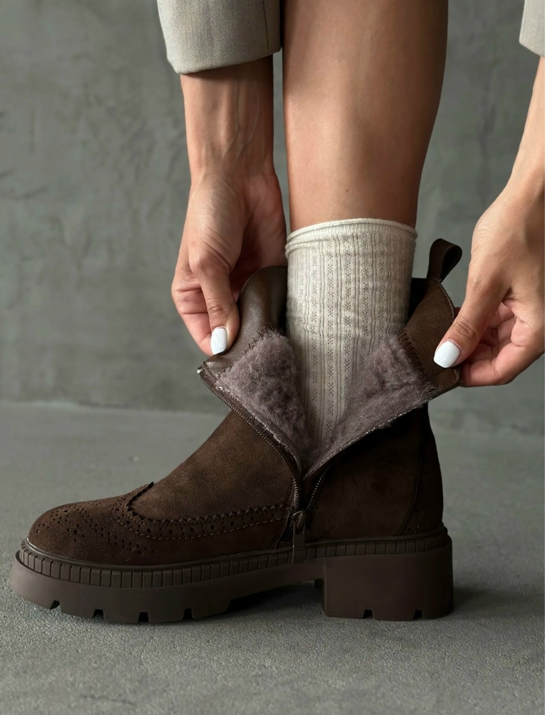 , женская зимняя,замшевые ботинки,замшевые коричневые челси,ботинки женские