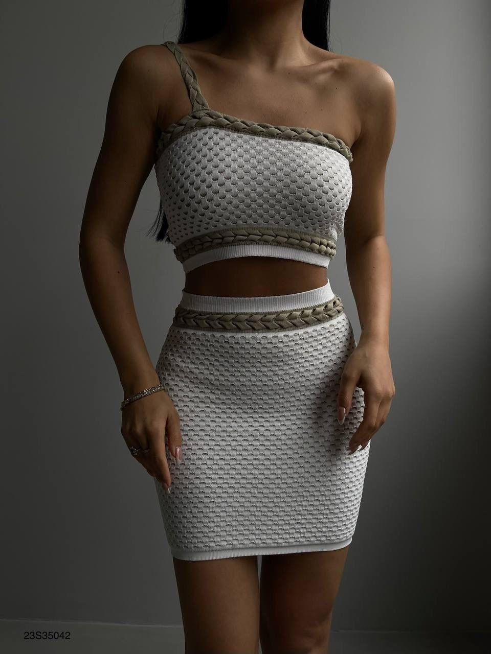 вязаная юбка,костюм юбка и топ,топ и юбка,облегающее платье,мини платье