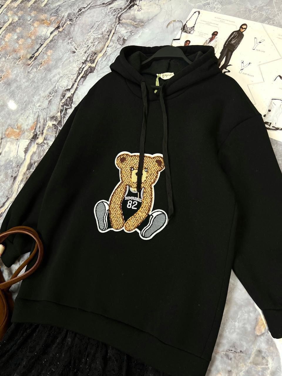 свитшот с мишкой,одежда толстовка,модные свитера,толстовки женская,толстовки