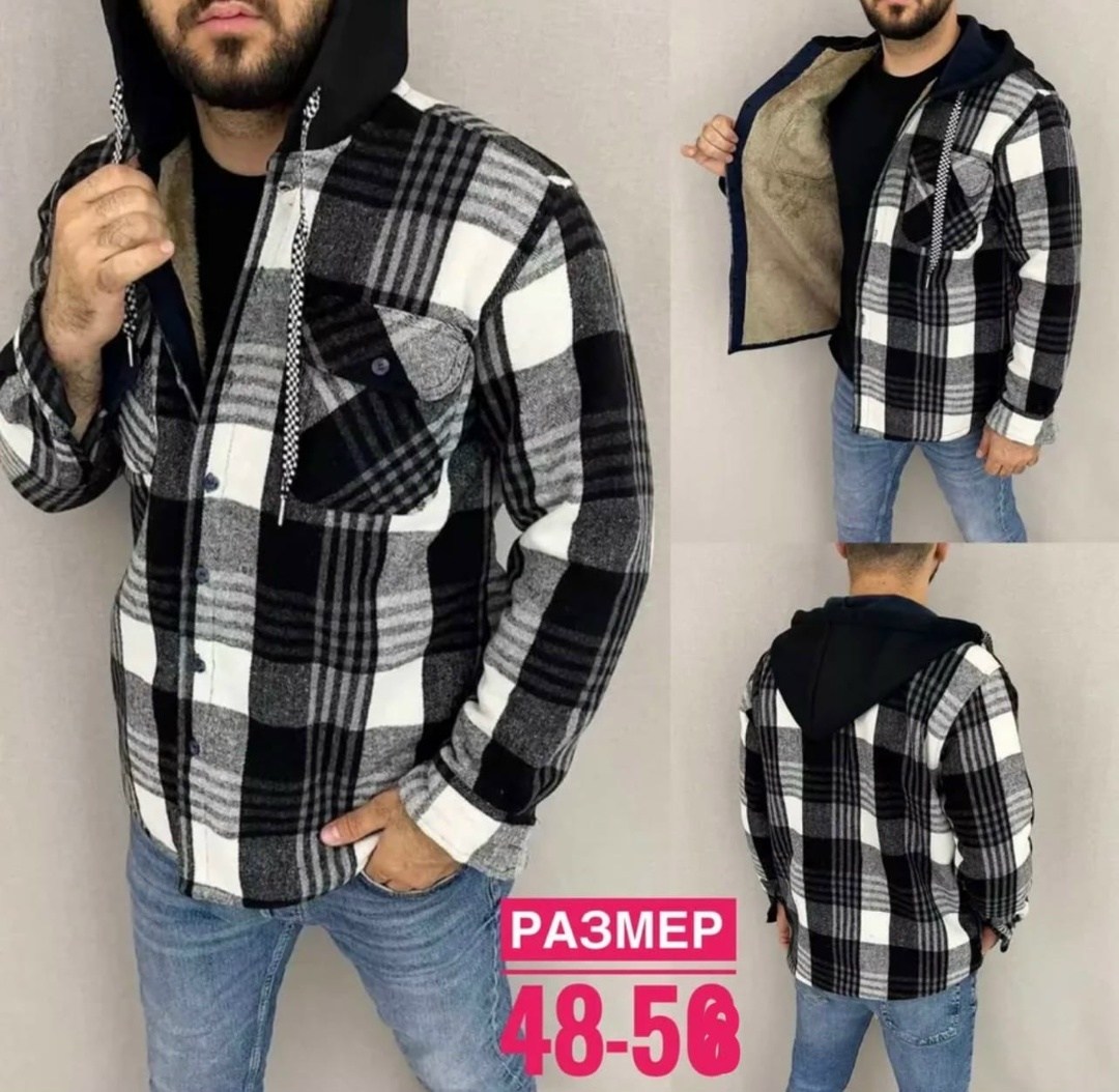 рубашка мужская в клетку с капюшоном,мужская клетчатая рубашка,рубашка мужская с капюшоном,рубашка с капюшоном,рубашка на меху