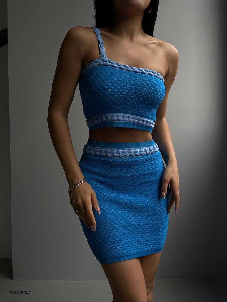 вязаная юбка,костюм юбка и топ,топ и юбка,облегающее платье,мини платье