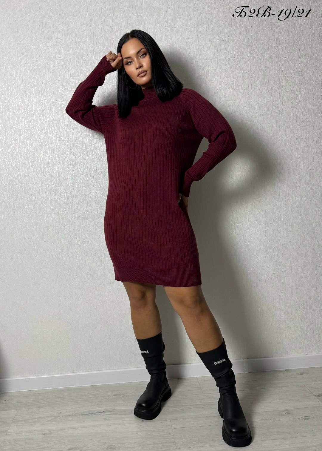 вязаное платье,вязаное платье теплое,платье вязаное теплое миди,теплое вязаное платье с горлом,бордовое вязаное платье