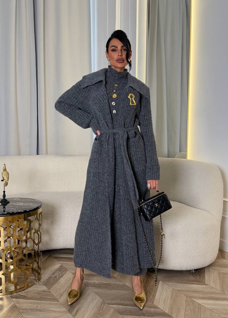 стильные костюмы,модное платье,платье комбинированное,стильное платье,платье теплое