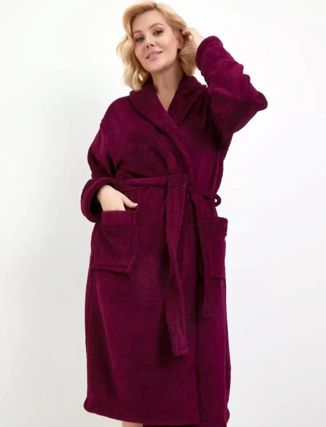 халат махровый женский,халат женский,махровый халат,бордовый махровый халат женский,халат домашний женский махровый